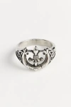 URBAN OUTFITTERS FLEUR-DE-LIS RING IN SILVER, MEN'S AT URBAN OUTFITTERS