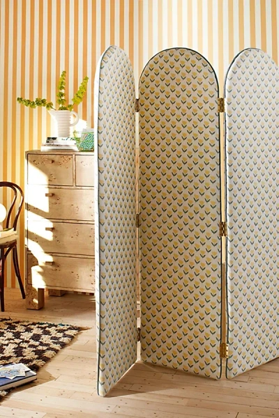 Urban Outfitters Fleur Room Divider In Yellow Tulip At  In Neutral