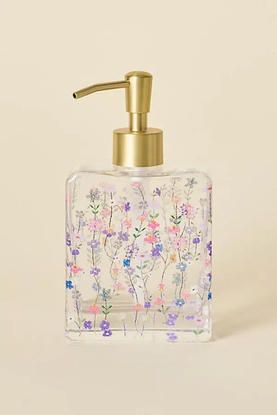Urban Outfitters Flora Soap Dispenser In Lavender At  In Transparent