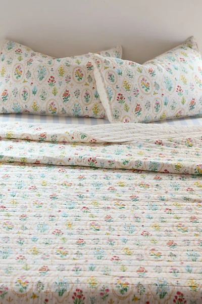 Urban Outfitters Floral Wallpaper Quilt Set At