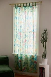 Urban Outfitters Flori Wildflower Pattern Window Panel In Mint At