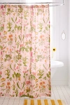 Urban Outfitters Flori Wildflower Patterned Shower Curtain In Pink At