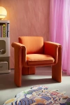 Urban Outfitters Floria Chair In Dark Orange At