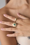 Urban Outfitters Flower Power Duo Ring Set In Gold, Women's At