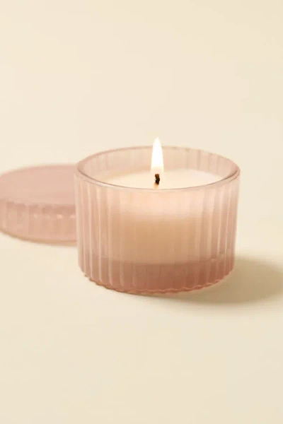 Urban Outfitters Fluted Femme Lidded 2 oz Scented Candle In Withered Rose At
