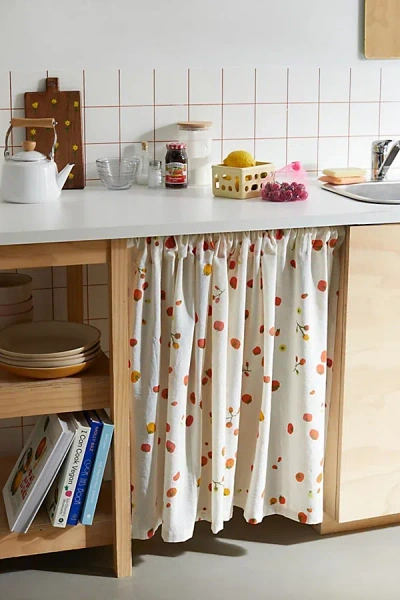 Urban Outfitters Food Icon Café Curtain Set In Tomato At  In Animal Print