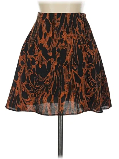 Pre-owned Urban Outfitters Formal Skirt In Orange