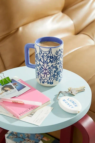 Urban Outfitters Frankie Graphic Mug In Allover Charm Print At  In Blue