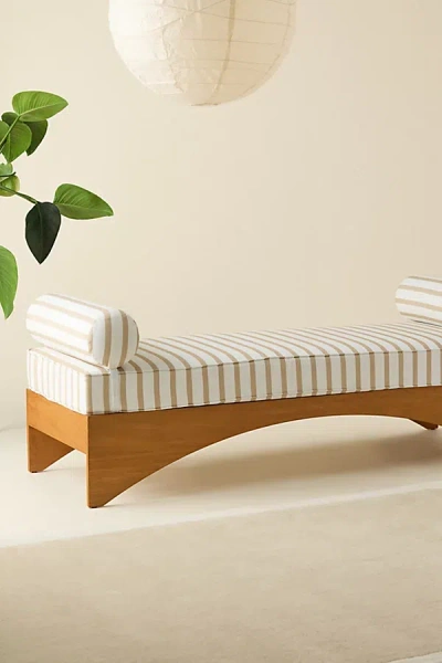 Urban Outfitters Freya Striped Rohini Daybed Cushion In Neutral At