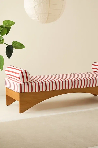 Urban Outfitters Freya Striped Rohini Daybed Cushion In Red At