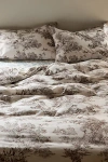 Urban Outfitters Frog Toile Duvet Set In Chocolate At  In Gray