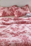 Urban Outfitters Frog Toile Duvet Set In Red At  In Green