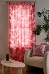 Urban Outfitters Frog Toile Window Panel In Red At  In Pink