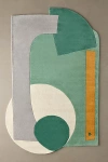 Urban Outfitters Fulgencio Colorblocked Abstract Tufted Rug In Green At  In Green