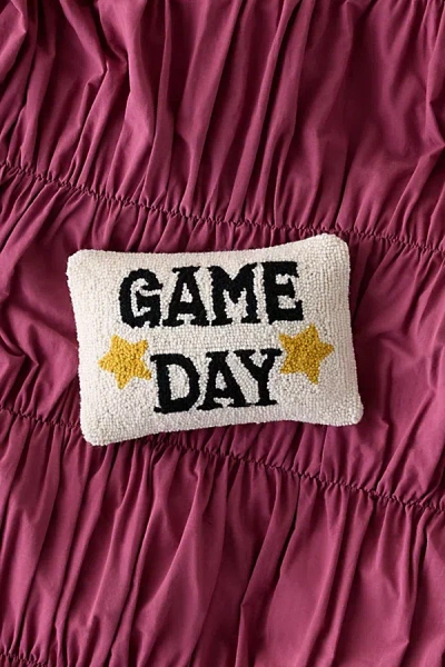 Urban Outfitters Game Day Tufted Wool Throw Pillow In Game Day At