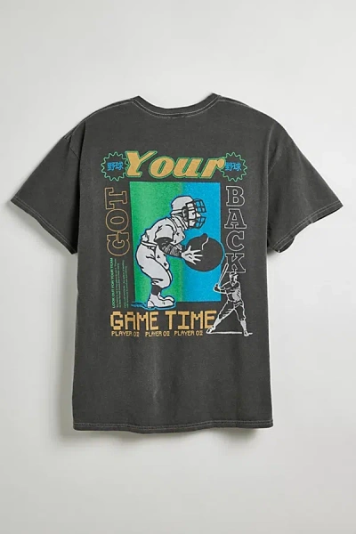 Urban Outfitters Game Time Tee In Charcoal, Men's At