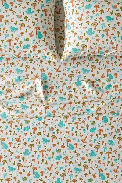 Urban Outfitters Garden Friends Sheet Set In White At  In Multi