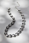 Urban Outfitters Geo Oval Chain Necklace In Silver, Women's At  In Metallic