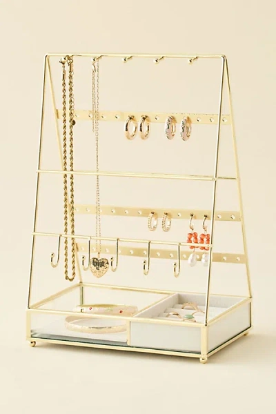 Urban Outfitters Geometric Jewelry Storage Stand In Gold At
