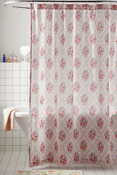 Urban Outfitters Georgette Shower Curtain In Pink At