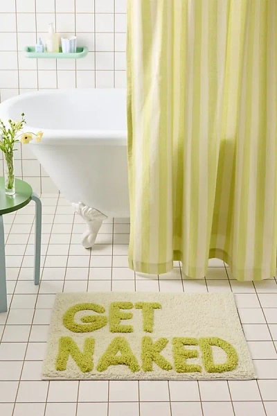 Urban Outfitters Get Naked Tufted Bath Mat In Green Oasis At