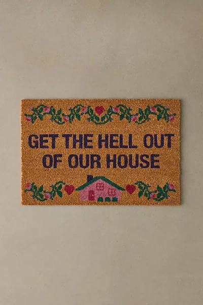 Urban Outfitters Get Out Coir Doormat At  In Brown