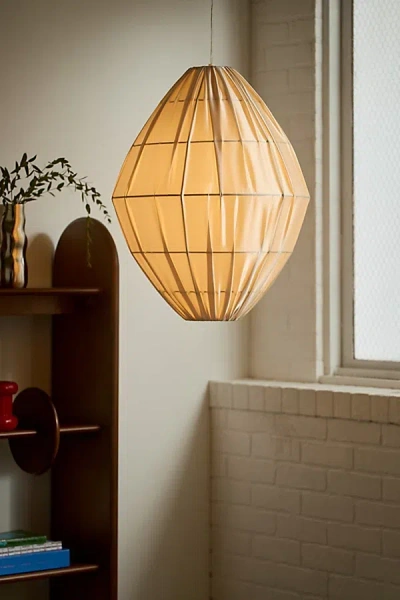 Urban Outfitters Gina Silky Hanging Lantern Pendant Light In Beige At  In Brown