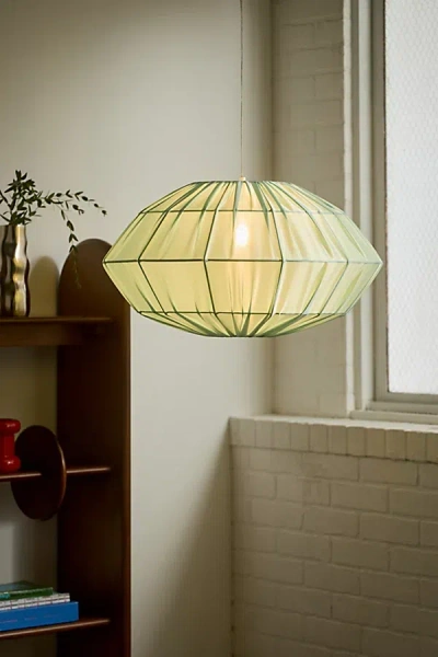 Urban Outfitters Gina Silky Hanging Lantern Pendant Light In Light Green At