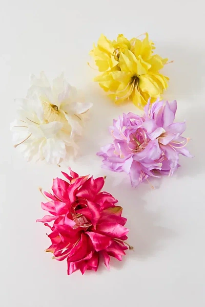 Urban Outfitters Gladiolus Flower Claw Clip In All White, Women's At  In Multi