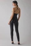 Urban Outfitters Glamorous Shiny Disco Open-back Bodycon Jumpsuit In Black, Women's At  In Black
