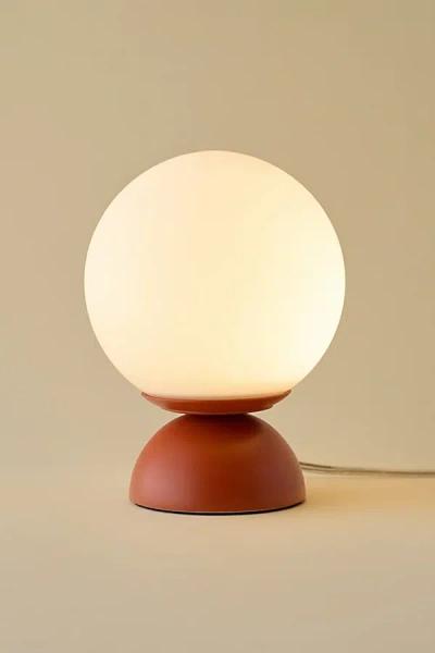 Urban Outfitters Globe Table Lamp In Orange At  In Brown