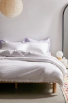 Urban Outfitters Gloria Scallop Trim Duvet Cover In White At