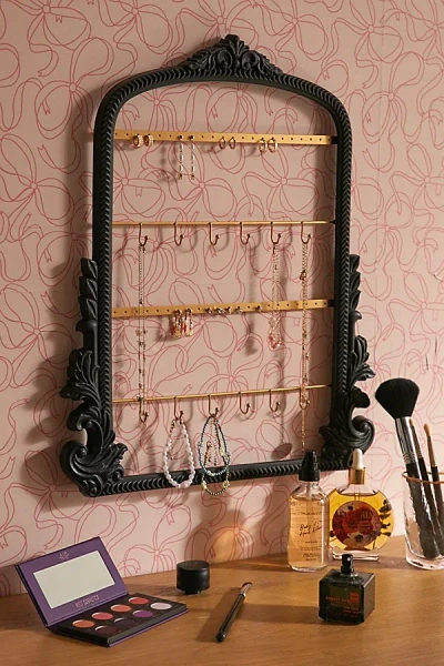 Urban Outfitters Gold Ornate Jewelry Organizer In Black At