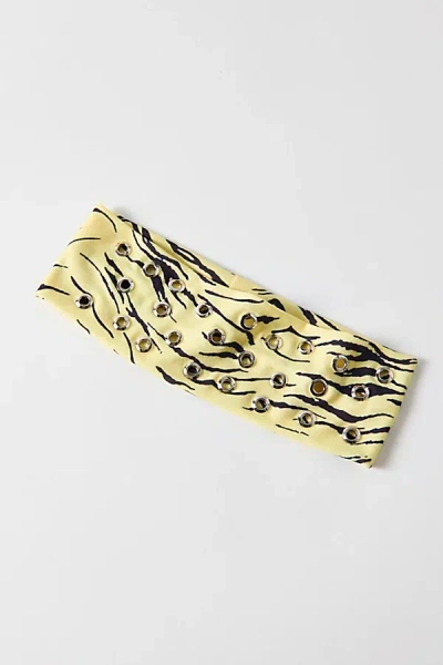 Urban Outfitters Goni Grommet Soft Headwrap Headband In Yellow, Women's At