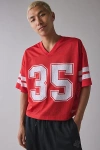 Urban Outfitters Good Game Football Jersey Tee In Candy Apple, Men's At  In Red