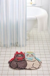 Urban Outfitters Good Kitty Bad Kitty Shaped Tufted Bath Mat In Assorted At  In Multi