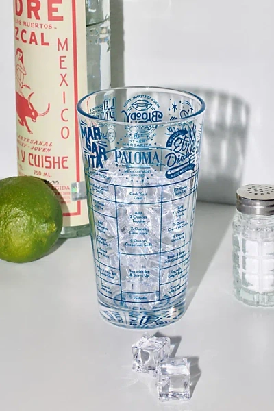 Urban Outfitters Good Measure Tequila Cocktail Recipe Glass In Clear At  In Blue
