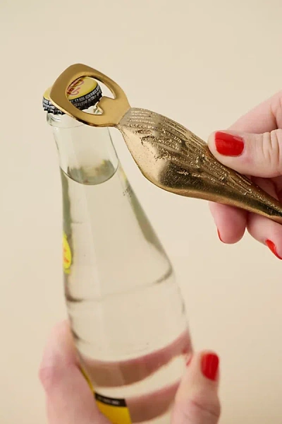 Urban Outfitters Goose Shaped Bottle Opener In Gold At