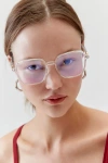 Urban Outfitters Grandma Blue Light Glasses In Clear, Women's At  In Clear
