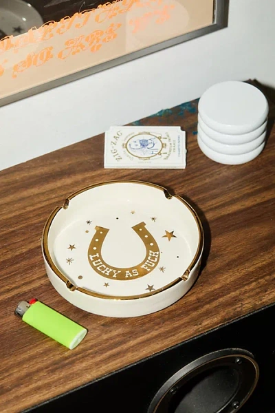 Urban Outfitters Graphic Printed Ashtray In Yellow At  In Yellow
