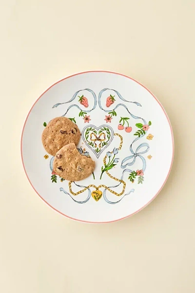 Urban Outfitters Graphic Printed Ceramic Dinner Plate In Mariya At  In Multi