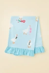 Urban Outfitters Graphic Ruffle Tea Towel In Sky At  In Sky