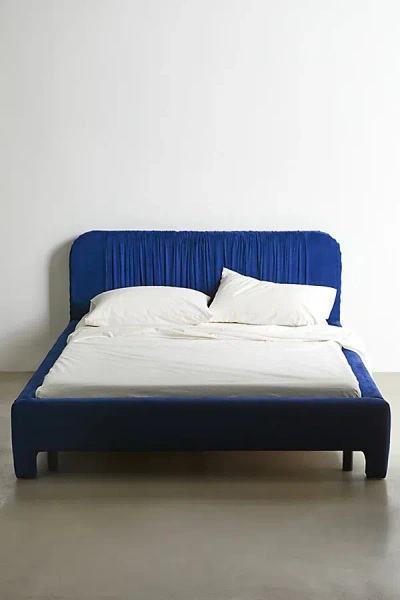 Urban Outfitters Greta Platform Bed In Blue At