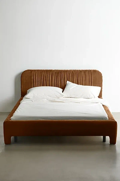 Urban Outfitters Greta Platform Bed In Brass At