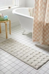 URBAN OUTFITTERS GRID RUNNER BATH MAT IN CREAM AT URBAN OUTFITTERS