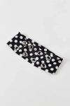 Urban Outfitters Grommet Soft And Stretchy Wide Headband In Black/white Polka Dot, Women's At  In Multi