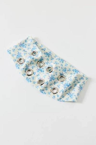 Urban Outfitters Grommet Soft And Stretchy Wide Headband In Ditsy Flower Print, Women's At  In White