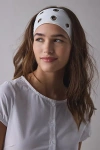Urban Outfitters Grommet Soft And Stretchy Wide Headband In Powder White, Women's At