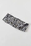 Urban Outfitters Grommet Soft And Stretchy Wide Headband In Zebra Print, Women's At  In Animal Print