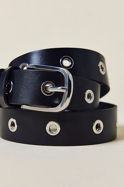 Urban Outfitters Grommet Studded Leather Belt In Black, Women's At